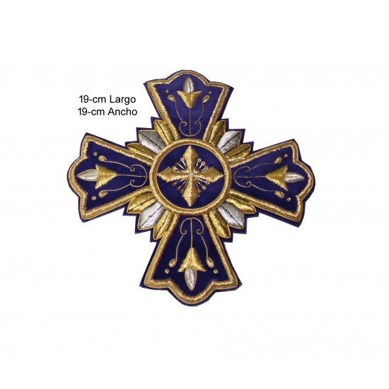 Escudo Bordado A Mano Religiosos 19-cmx19cm