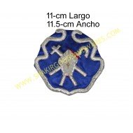Escudo Bordado A Mano Religiosos 11-cmx 11.5-cm
