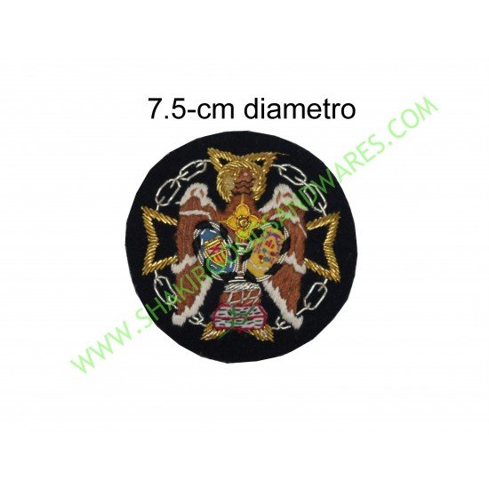 Escudo Bordado A Mano Religiosos 7.5cm Diametro