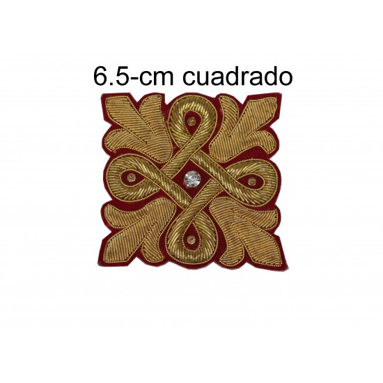 Escudo Bordado A Mano Religiosos 6.5-cm Cuadrado