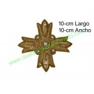 Escudo Bordado A Mano Religiosos 10-cmx 10-cm