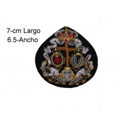 Escudo Bordado A Mano 7-cmx6.5-cm