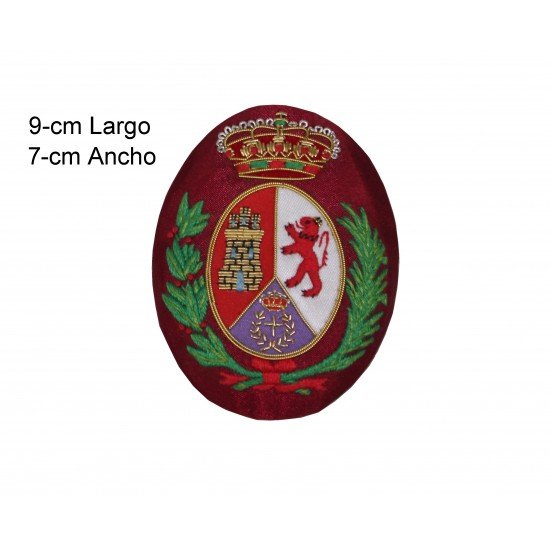 Escudo Bordado A Mano 9-cmx7-cm