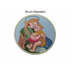 Escudo Bordado A Mano 18-cm Diametro