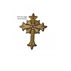 Escudo Bordado A Mano Religiosos 13.5x10-cm