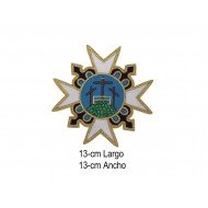 Escudo Bordado A Mano Religiosos 13x13-cm