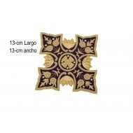 Escudo Bordado A Mano Religiosos 13x13-cm