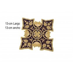 Escudo Bordado A Mano Religiosos 13x13-cm