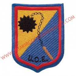 ESCUDO DE U.O.E AMARILLO Y AZUL